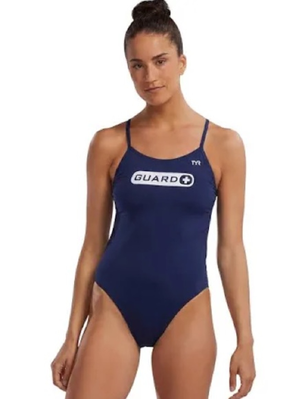 NEW TYR Women's Guard Diamondfit One Piece Swimsuit navy blue XL 2X
